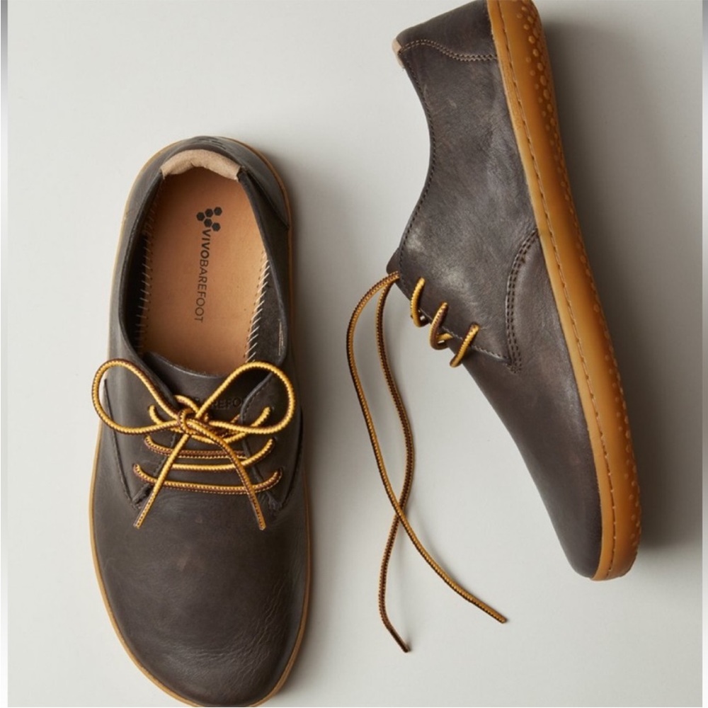 VIVO BAREFOOT RA II brown Leather Lace Up Shoes 15